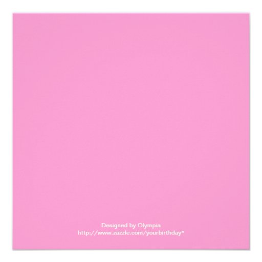 Sleeping baby girl sprinkle pink green invitation
