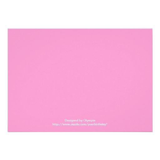 Sleeping baby girl sprinkle pink yellow invitation