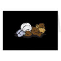 sleeping baby monkey cards