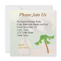 Sleeping Baby Monkey invitations