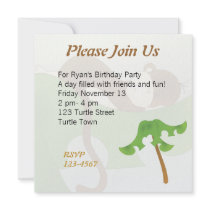 Sleeping Baby Monkey invitations