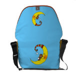 Sleeping baby on the moon courier bags