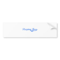 Sleeping Bay Michigan Classic Design Bumper Sticker