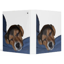 Sleeping Beagle Puppy Binder