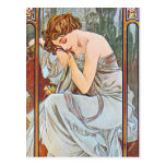 Sleeping Beautiful Woman Postcards