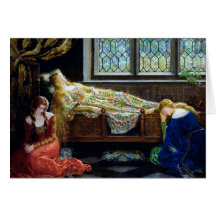 Sleeping Beauty and the Maidens Greeting Cards