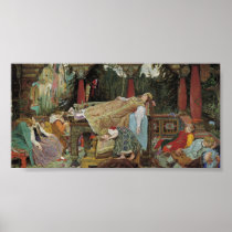 Sleeping Beauty in the Pavilion Print