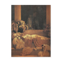 Sleeping Beauty, Maxfield Parrish Postcard