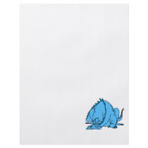Sleeping Blue Dragon Flyer Design