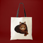 Sleeping Brown Tabby Cat Bag bags