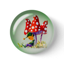 SLEEPING BUBBLE ELF & MUSHROOMS by SHARON SHARPE buttons by sharonsharpe SLEEPING BUBBLE ELF & MUSHROOMS by SHARON SHARPE buttons