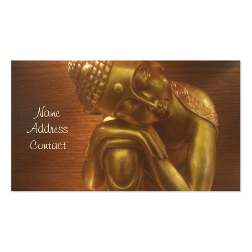 Sleeping Buddha Business Cards (front side)