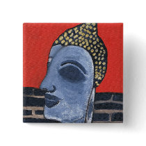 sleeping buddha Square Button