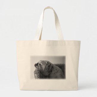 Sleeping Bulldog Tote Bag