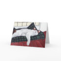 Sleeping Calico Cat Notecard