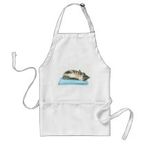 Sleeping Calico Kitten Apron