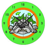 Sleeping Cartoon Dog Wall Clock