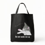sleeping cat 1 tote bags