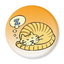 Sleeping Cat magnets