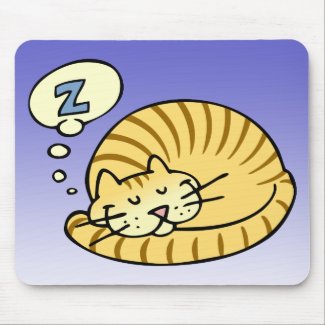 Cartoon Sleeping Cat