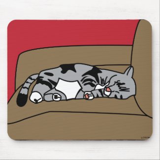 Sleeping Cat Olivia Mousepad