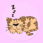 Sleeping Cat Sticker stickers