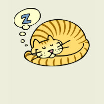 Sleeping Cat t-shirts