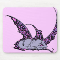 Sleeping Dragonette (Purple) Mousepad