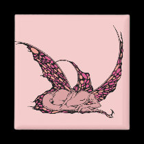 Sleeping Dragonette (Red) Magnets