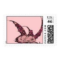 Sleeping Dragonette (Red) Postage Stamps