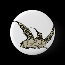 Sleeping Dragonette (Yellow) Buttons buttons