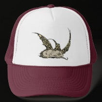 Sleeping Dragonette (Yellow) Caps hats