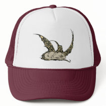 Sleeping Dragonette (Yellow) Caps Trucker Hat