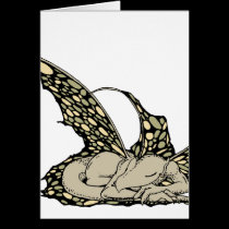 Sleeping Dragonette (Yellow) Cards cards
