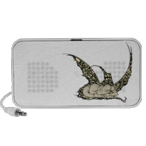 Sleeping Dragonette (Yellow) Doodle Speaker