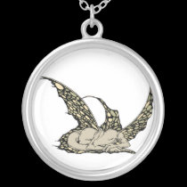 Sleeping Dragonette (Yellow) Necklace