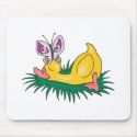 sleeping duck with butterfly mousepads by doonidesignsanimals sleeping duck with butterfly mousepads