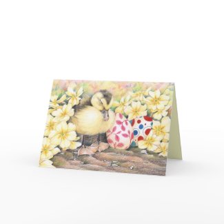 Sleeping Ducky Easter Cards