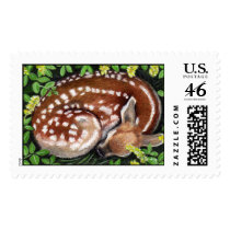 Sleeping Fawn Postage postage by LisaMarieArt Sleeping Fawn Postage postage