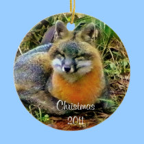 Sleeping Foxes  Christmas ornament ornaments