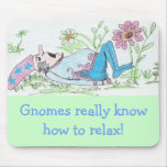 sleeping gnome mouse mat