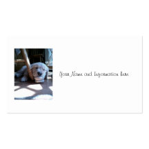 Sleeping Golden Retriever Puppy Business Card Templates