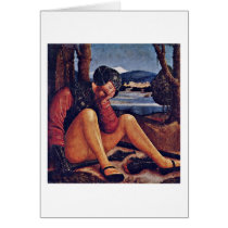 Sleeping Grave Guard By Bernhard Strigel Greeting Cards