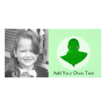 Sleeping Green Turtle Personalized Photo Card Sleeping Green Turtle Personalized Photo Card