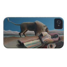 Sleeping Gypsy - Vintage Art by Rousseau iPhone 4 Case-Mate Cases