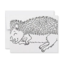 Sleeping Hedgehog Invite card invitations