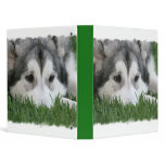 Sleeping Husky Dog Binder