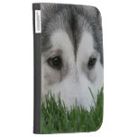 Sleeping Husky Kindle Folio Kindle Keyboard Case