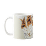 Sleeping Japanese Cat Art Gift Mug