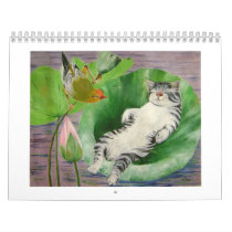 sleeping kitten calendars